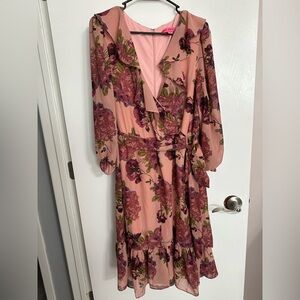 Betsey Johnson | Pink Floral Dress | Women’s Size 16W